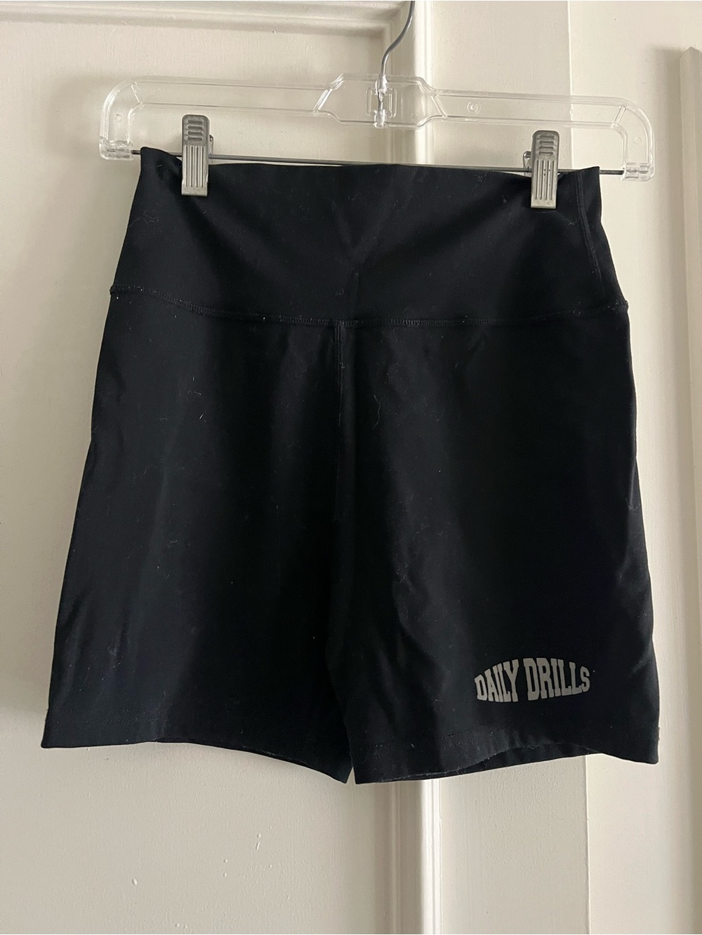Daily Drills Black High-Rise Athletic Shorts
